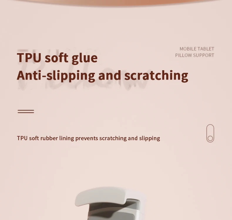 New 2024 Plush Pillow Phone Tablet Bracket Desktop Stand Adjustable Length Angle For Live Straming Video Chat Lazy Tablet Holder