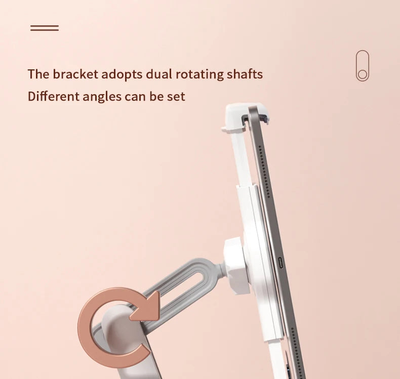 New 2024 Plush Pillow Phone Tablet Bracket Desktop Stand Adjustable Length Angle For Live Straming Video Chat Lazy Tablet Holder